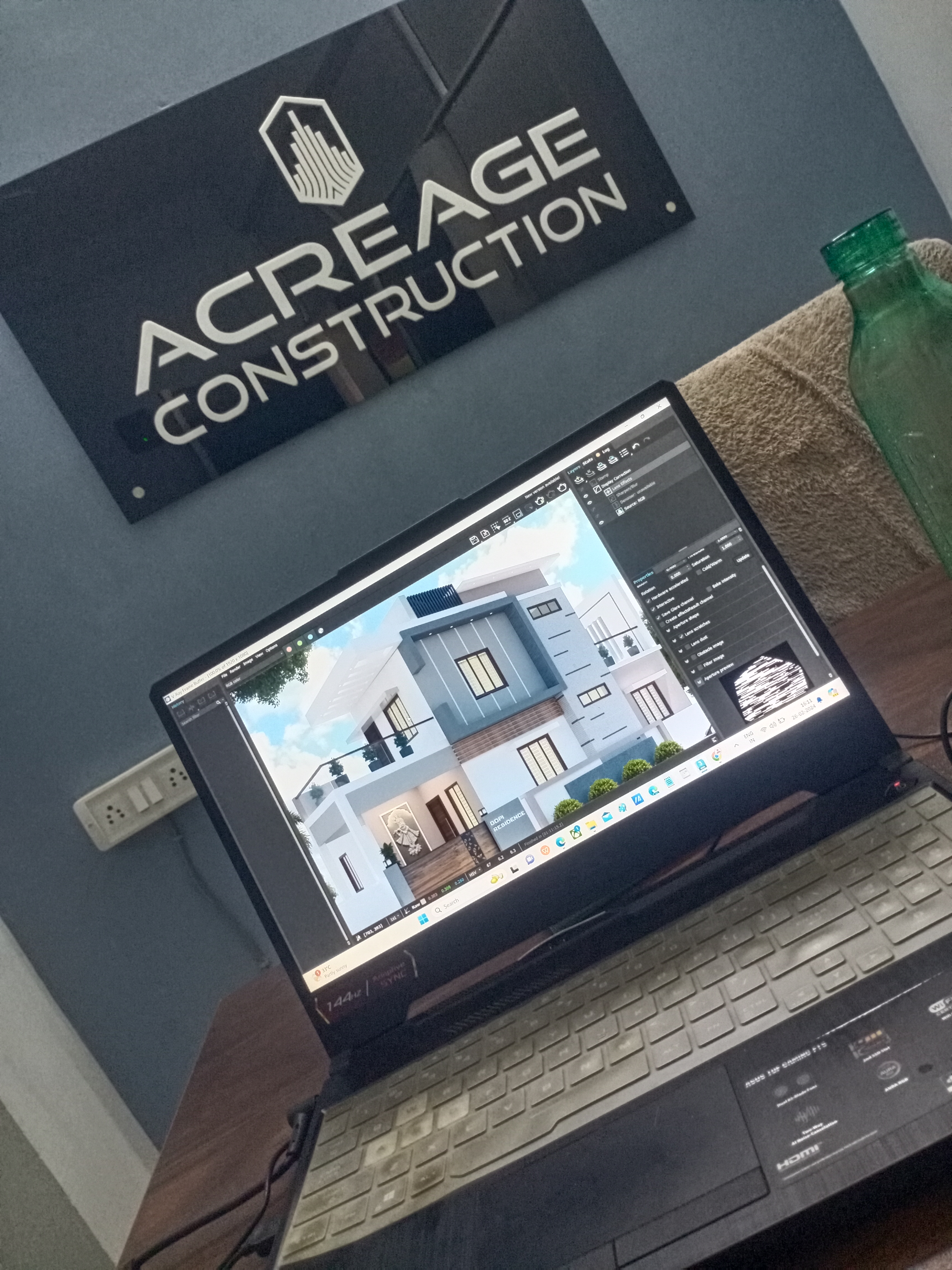 Construction collage